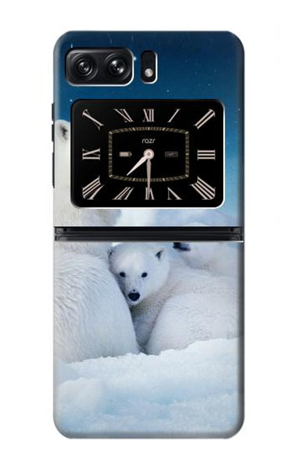 S0285 Polar Bear Family Arctic Case For Motorola Moto Razr 2022