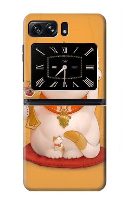 S1217 Maneki Neko Lucky Cat Case For Motorola Moto Razr 2022