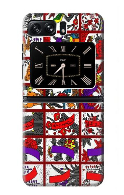 S1923 Hanafuda Japanese Flower Card Case For Motorola Moto Razr 2022