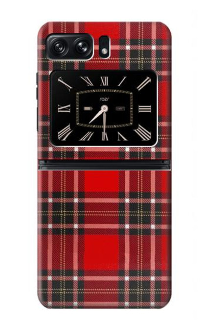 S2374 Tartan Red Pattern Case For Motorola Moto Razr 2022