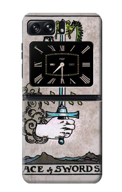 S2482 Tarot Card Ace of Swords Case For Motorola Moto Razr 2022