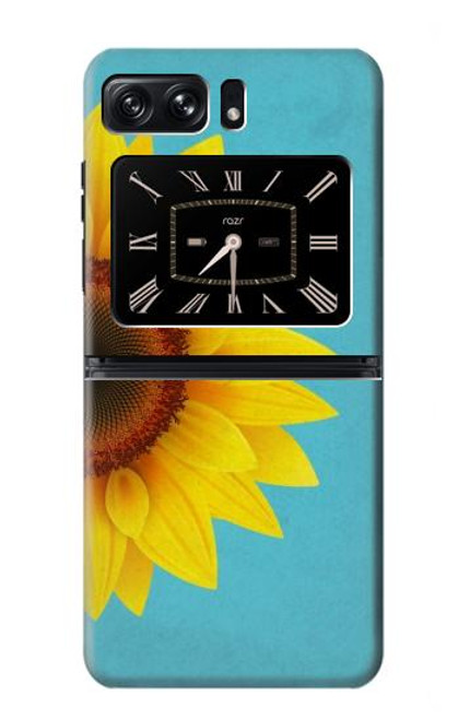 S3039 Vintage Sunflower Blue Case For Motorola Moto Razr 2022