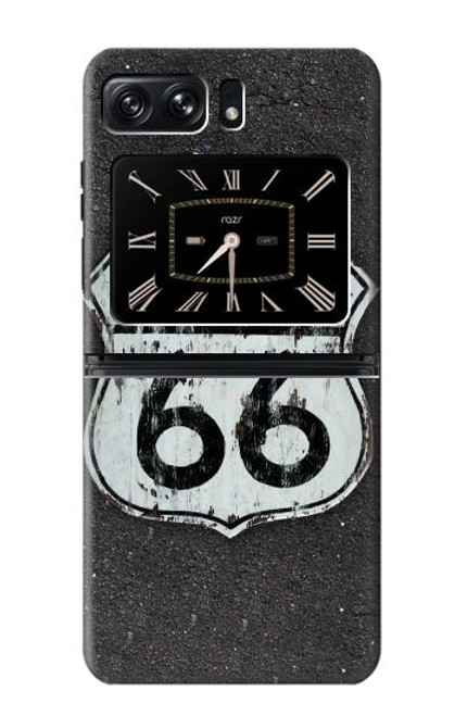 S3207 Route 66 Sign Case For Motorola Moto Razr 2022