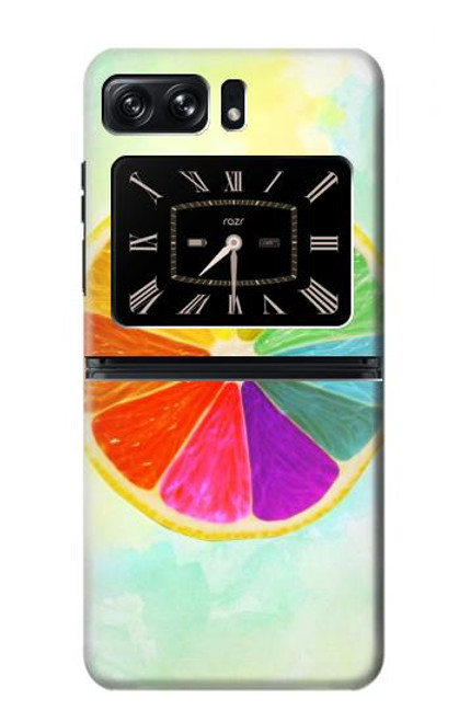 S3493 Colorful Lemon Case For Motorola Moto Razr 2022