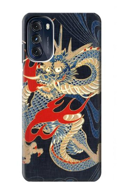 S2073 Japan Dragon Art Case For Motorola Moto G 5G (2023)