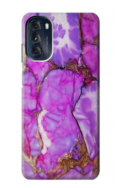 S2907 Purple Turquoise Stone Case For Motorola Moto G 5G (2023)