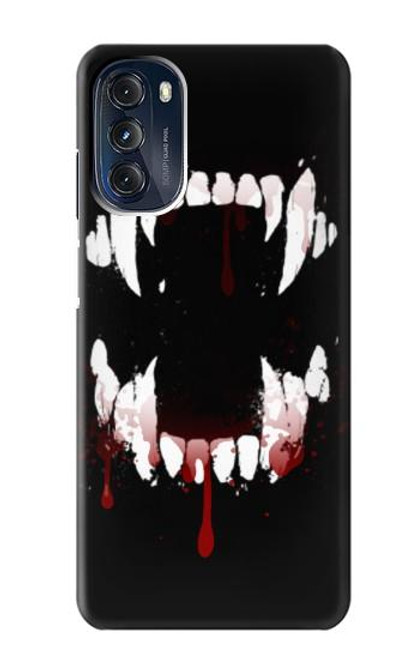 S3527 Vampire Teeth Bloodstain Case For Motorola Moto G 5G (2023)