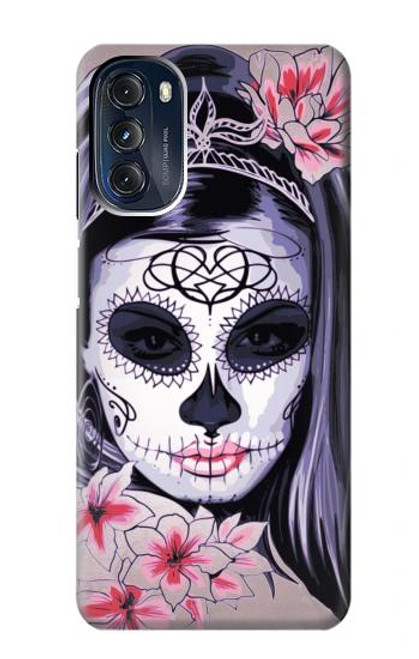 S3821 Sugar Skull Steam Punk Girl Gothic Case For Motorola Moto G 5G (2023)