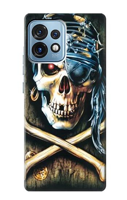 S0151 Pirate Skull Punk Rock Case For Motorola Edge+ (2023), X40, X40 Pro, Edge 40 Pro