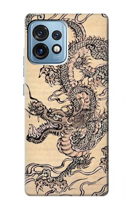 S0318 Antique Dragon Case For Motorola Edge+ (2023), X40, X40 Pro, Edge 40 Pro