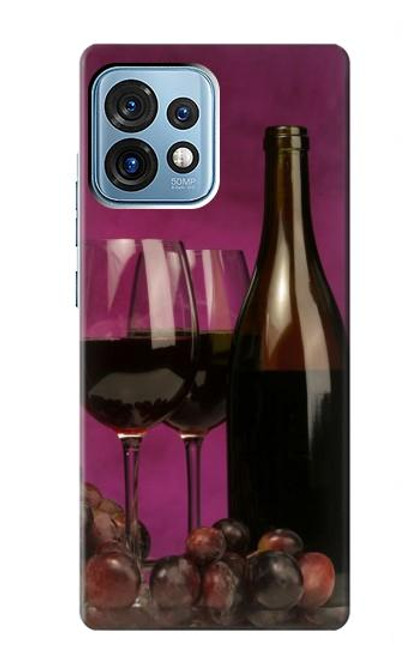 S0910 Red Wine Case For Motorola Edge+ (2023), X40, X40 Pro, Edge 40 Pro