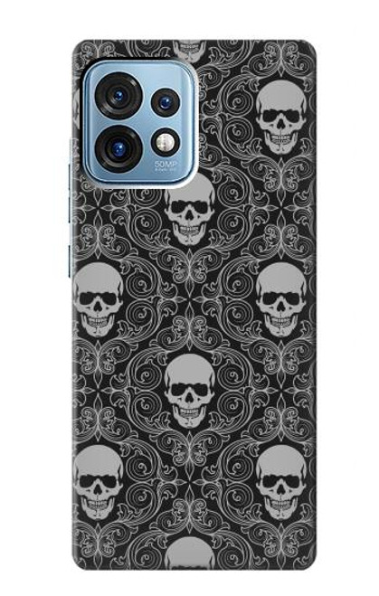 S2371 Skull Vintage Monochrome Pattern Case For Motorola Edge+ (2023), X40, X40 Pro, Edge 40 Pro