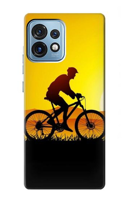 S2385 Bicycle Bike Sunset Case For Motorola Edge+ (2023), X40, X40 Pro, Edge 40 Pro