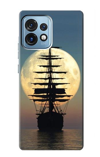 S2897 Pirate Ship Moon Night Case For Motorola Edge+ (2023), X40, X40 Pro, Edge 40 Pro