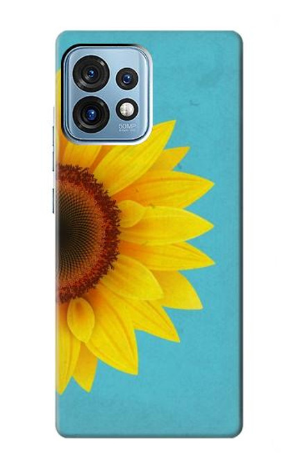 S3039 Vintage Sunflower Blue Case For Motorola Edge+ (2023), X40, X40 Pro, Edge 40 Pro