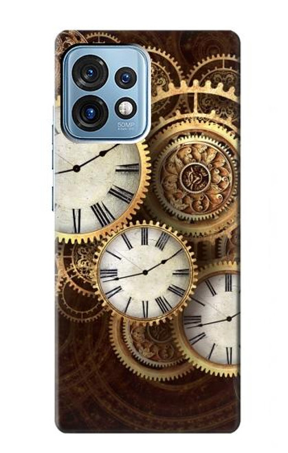 S3172 Gold Clock Live Case For Motorola Edge+ (2023), X40, X40 Pro, Edge 40 Pro