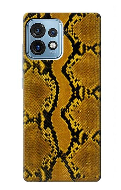 S3365 Yellow Python Skin Graphic Print Case For Motorola Edge+ (2023), X40, X40 Pro, Edge 40 Pro