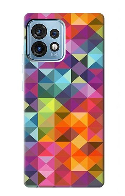 S3477 Abstract Diamond Pattern Case For Motorola Edge+ (2023), X40, X40 Pro, Edge 40 Pro