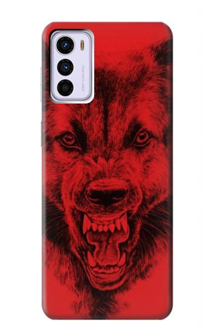 S1090 Red Wolf Case For Motorola Moto G42