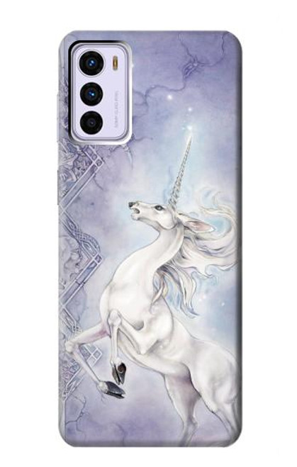 S1134 White Horse Unicorn Case For Motorola Moto G42