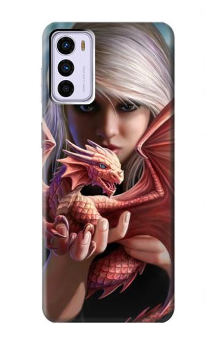 S1237 Baby Red Fire Dragon Case For Motorola Moto G42