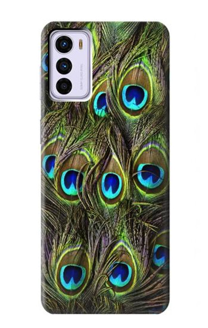 S1965 Peacock Feather Case For Motorola Moto G42