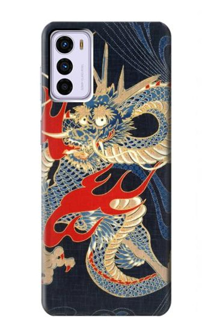 S2073 Japan Dragon Art Case For Motorola Moto G42