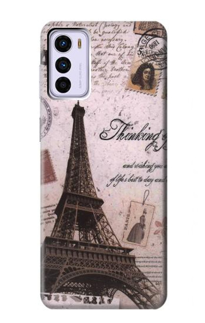 S2211 Paris Postcard Eiffel Tower Case For Motorola Moto G42