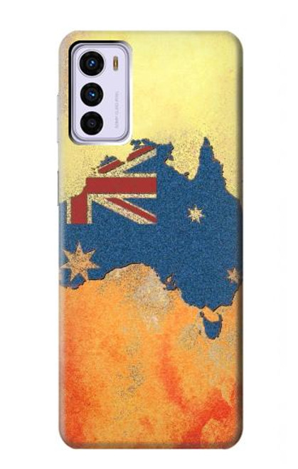 S2494 Australia Flag Map Rock Texture Case For Motorola Moto G42