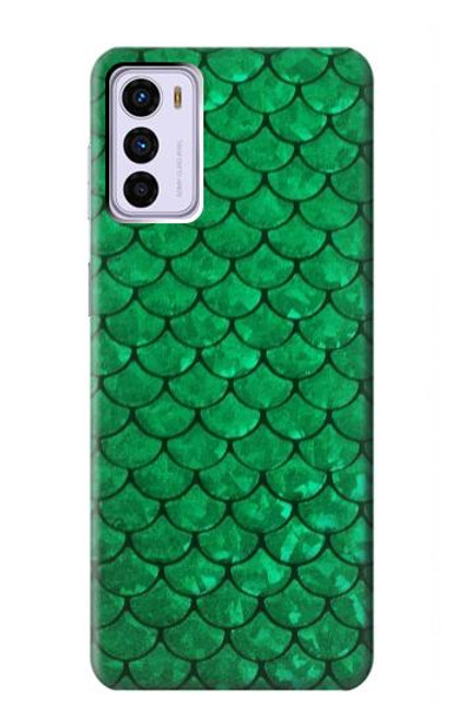 S2704 Green Fish Scale Pattern Graphic Case For Motorola Moto G42