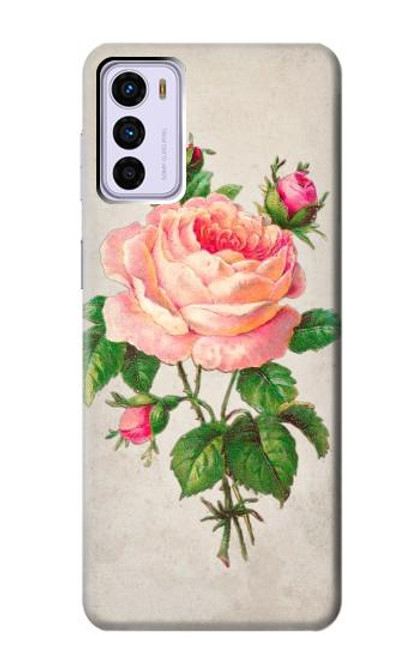 S3079 Vintage Pink Rose Case For Motorola Moto G42