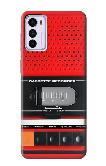 S3204 Red Cassette Recorder Graphic Case For Motorola Moto G42