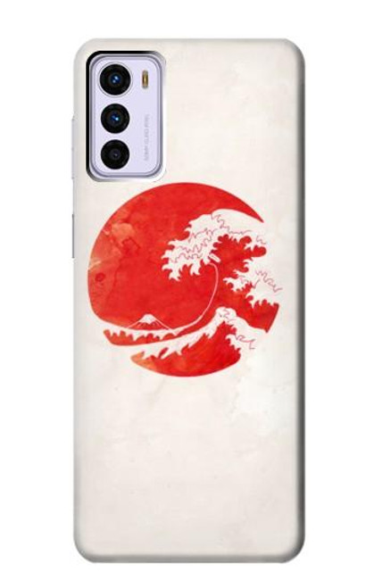 S3237 Waves Japan Flag Case For Motorola Moto G42