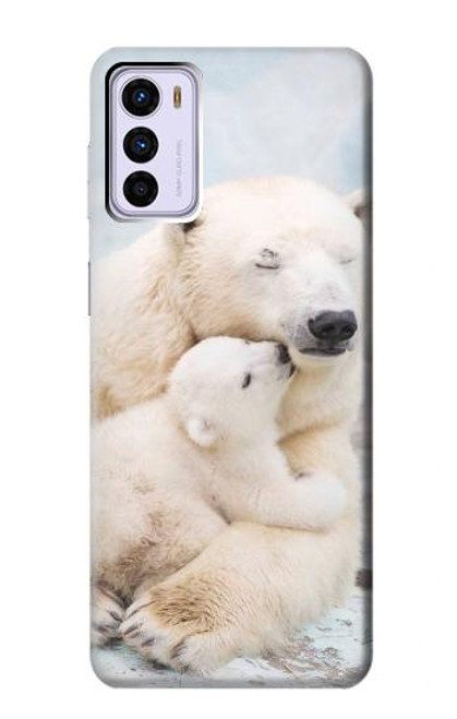 S3373 Polar Bear Hug Family Case For Motorola Moto G42