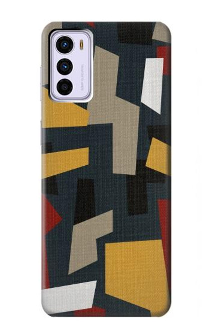 S3386 Abstract Fabric Texture Case For Motorola Moto G42