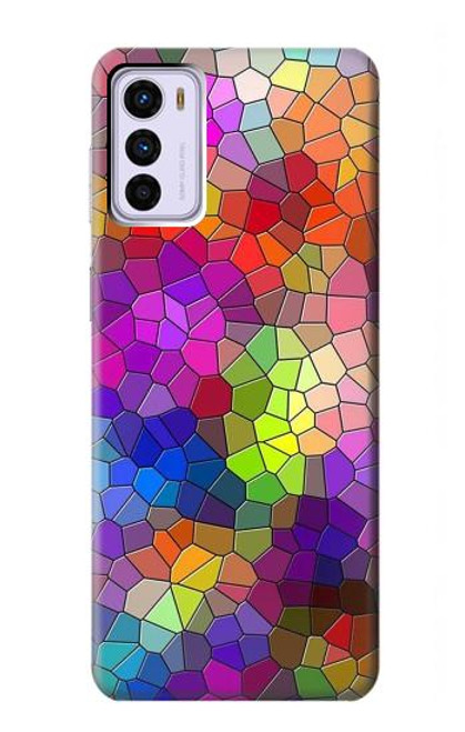 S3677 Colorful Brick Mosaics Case For Motorola Moto G42