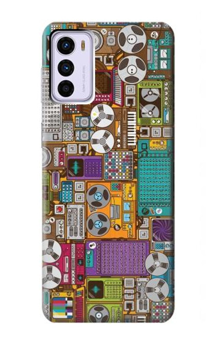 S3879 Retro Music Doodle Case For Motorola Moto G42