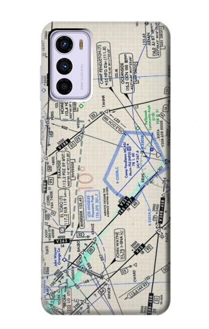 S3882 Flying Enroute Chart Case For Motorola Moto G42