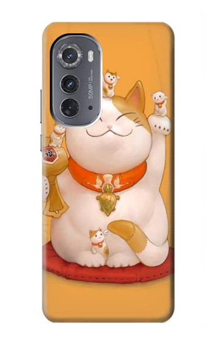 S1217 Maneki Neko Lucky Cat Case For Motorola Edge (2022)