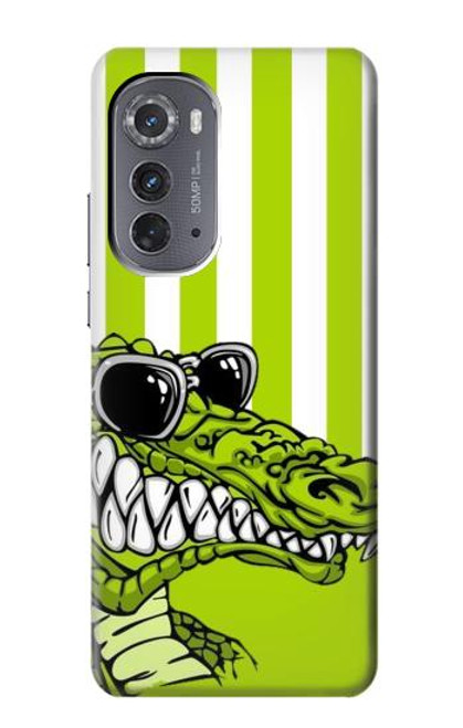 S2323 Funny Green Alligator Crocodile Case For Motorola Edge (2022)