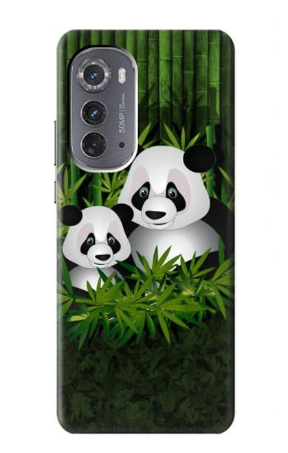 S2441 Panda Family Bamboo Forest Case For Motorola Edge (2022)