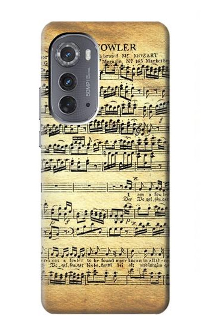 S2667 The Fowler Mozart Music Sheet Case For Motorola Edge (2022)