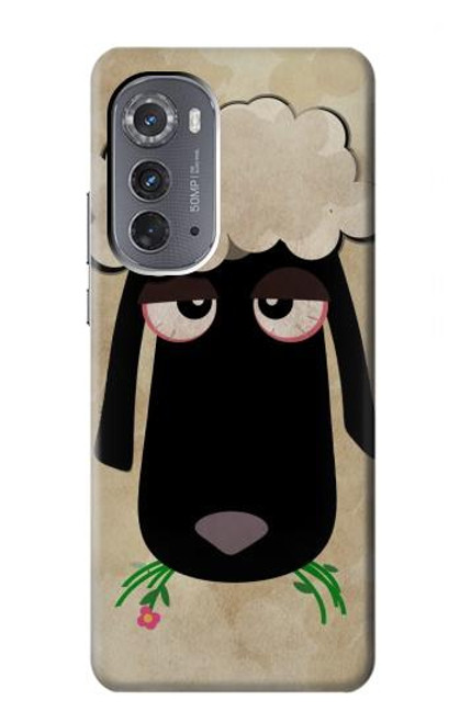 S2826 Cute Cartoon Unsleep Black Sheep Case For Motorola Edge (2022)