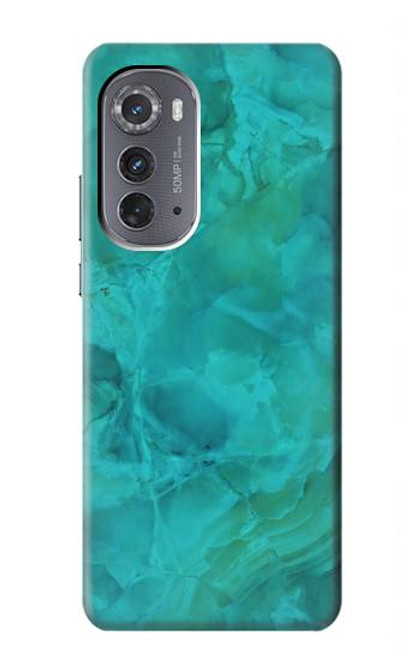 S3147 Aqua Marble Stone Case For Motorola Edge (2022)