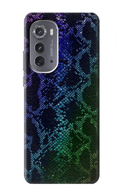 S3366 Rainbow Python Skin Graphic Print Case For Motorola Edge (2022)