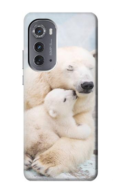 S3373 Polar Bear Hug Family Case For Motorola Edge (2022)