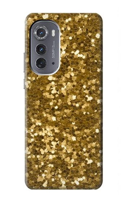 S3388 Gold Glitter Graphic Print Case For Motorola Edge (2022)