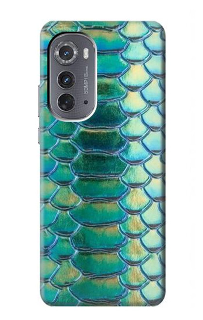 S3414 Green Snake Scale Graphic Print Case For Motorola Edge (2022)