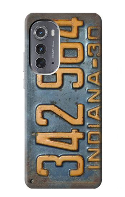 S3750 Vintage Vehicle Registration Plate Case For Motorola Edge (2022)