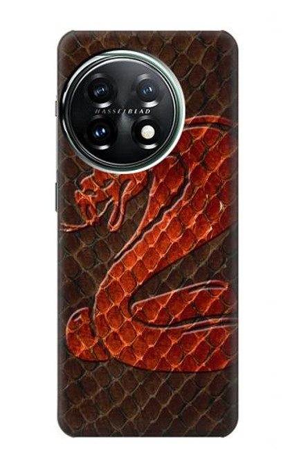 S0663 Cobra Snake Skin Case For OnePlus 11